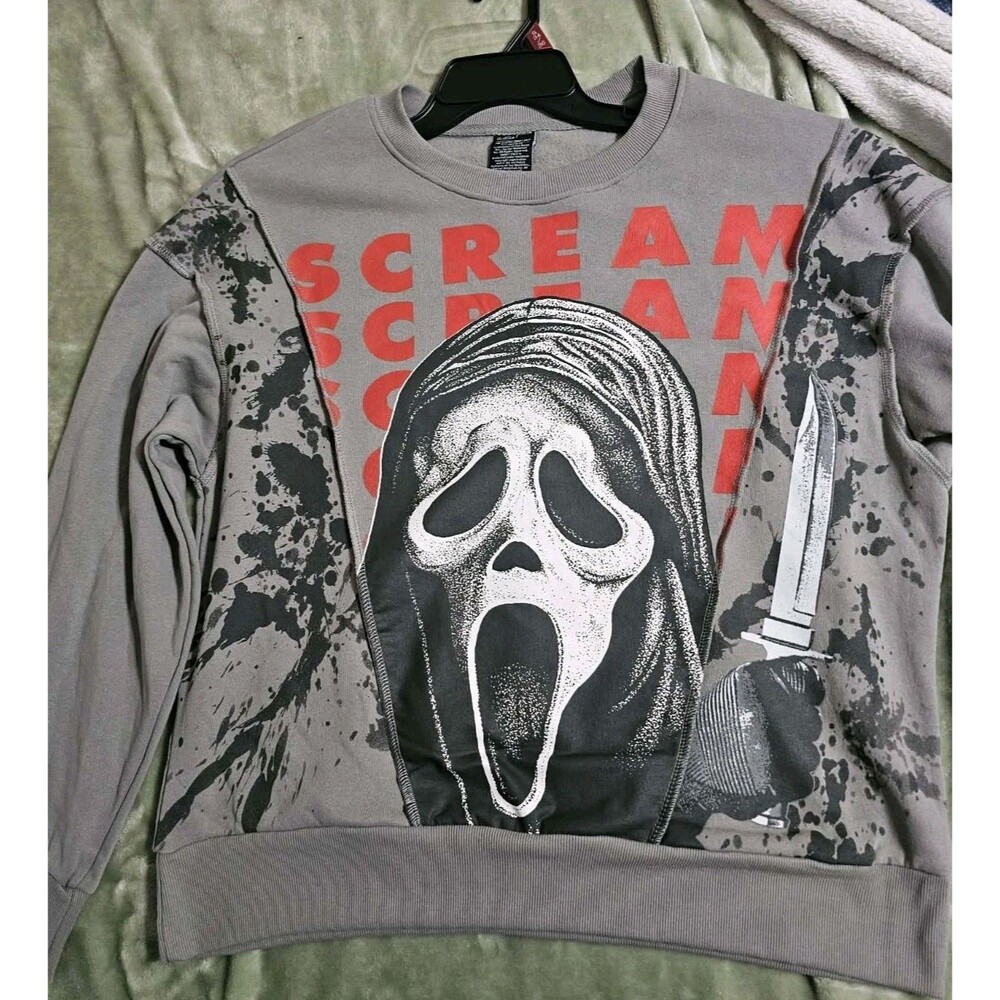 Ghost Face Scream Pullover Sweater Men's Size Small Unisex NWT